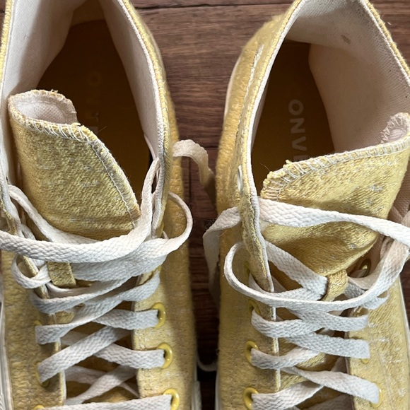 Converse Chuck Taylor Spring Hybrid Texture Jacquard Sneakers saturn gold Size 9 - Picture 4 of 7